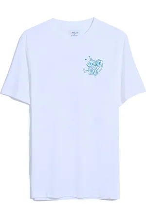 Farah Limscott 100% Organic Cotton Graphic Short Sleeve White T-ShirtX-Large