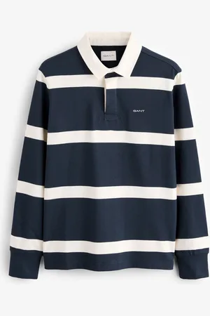 GANT Striped 100% Cotton Rugby ShirtS