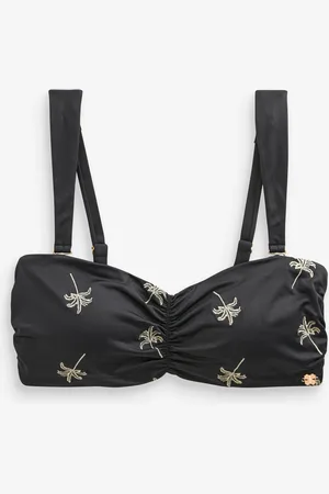 Never Fully Dressed Bandeau broderet Bikini top42