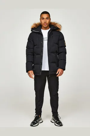 Zavetti Canada Herre Oshawa 2.0 Puffer Parka Jakke med aftagelig pelsXS