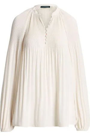 Ralph Lauren Versilla Pleated Georgette Blousesmall