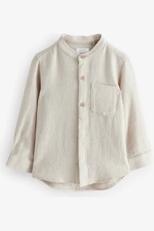 Next Grandad Collar Hør Mix-skjorte (3mdr.-7år)9 - 12 måneder (74 - 80cm)