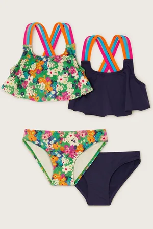 Monsoon Ditsy Bikinis 2 Pack Sets11 - 12 år (146 - 152cm)