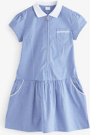 Next Zip Front Cotton Rich Gingham School Dress (3-14yrs)6 år (116cm)