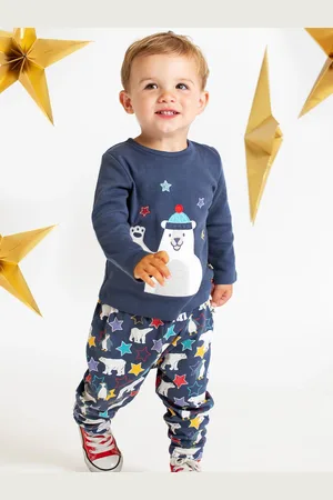 Frugi Blå Polar Top Og Leggings Sæt6 - 9 måneder (68 - 74cm)