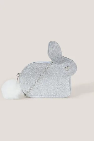 Monsoon Faux Fur Pom Pom Bunny BagEN