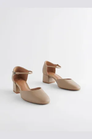 Next Forever Comfort læder rund tåblok hæle
