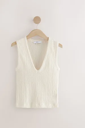 Next Sleeveless Textued V-Tank Top44