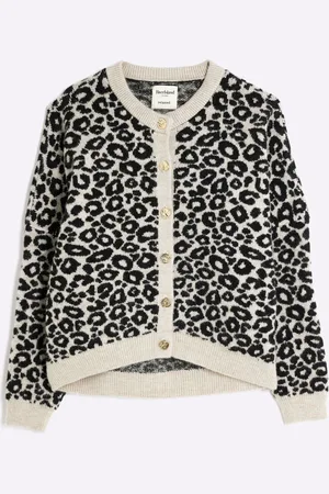River Island Animal Print Oversized Cardiganxsmall