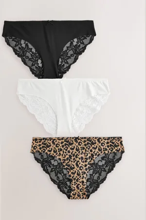 Next Ingen VPL Lace Back Briefs 3 Pakke40