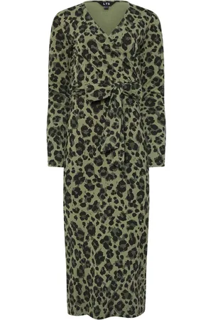 Long Tall Sally Animal Wrap Midi Kjole40 Høj