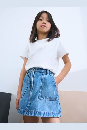 Next 100% Cotton Denim Skirt (3-16yrs)122128cm