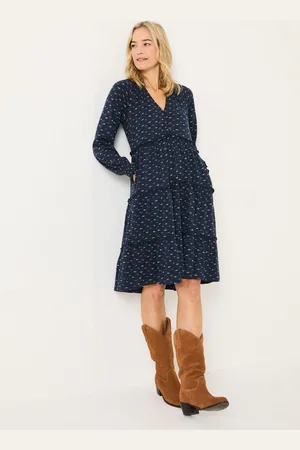 Fat Face FatFace Ivana Jersey 100% Cotton Dress38 L