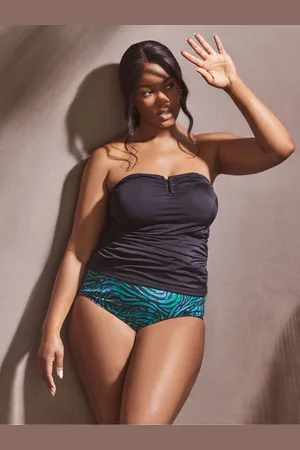 Live Unlimited London Curve Abstract Print Tankini Bottoms46