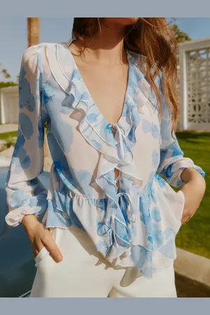 Friends Like These Langærmet Flæsekant Front Bluser40