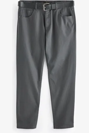 Next Straight Fit Belted Textured 5 Pocket Trousers40W x 33L (UK 40 L)