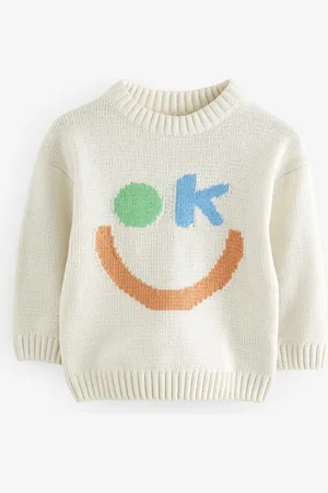Next Knitted Crew Neck Jumper (3mths-7yrs)6 - 9 måneder (68 - 74cm)