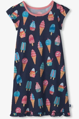 Hatley Blue Ice Cream Treats Ruffle Hem Night Dress104110cm