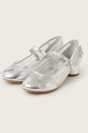 Monsoon Diamante Butterfly Metallic Mary Jane Heelsuk13eu32