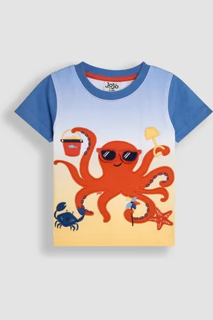 JoJo Maman Bébé Interactive Appliqué 100% Cotton T-Shirt116122cm