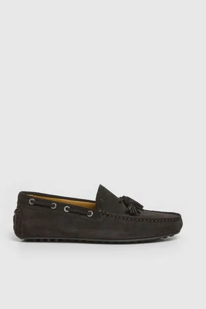 Hackett Suede Driver Loafer With Tasseluk11eu45