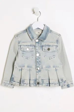 River Island Girls Peplum Denim 100% Cotton Jacket9298cm