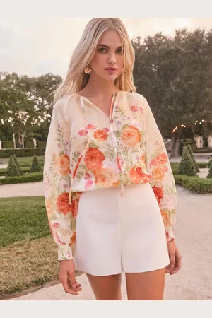 Lipsy London Button Through Floral Printed Blouse44