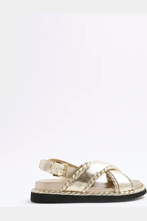River Island Cross Strap Sandalseu42
