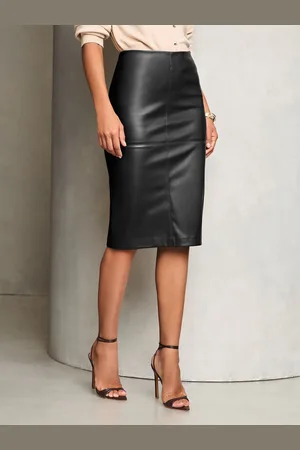 Lipsy London Pencilskirt i imiteret læder40