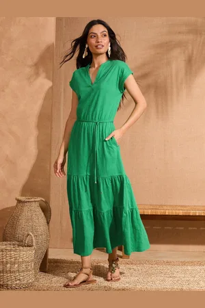 Love & Roses 100% Cotton V-Neck Jersey T-Shirt Midi Dress42