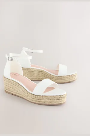 Next Forever Comfort Round Toe Flatform Espadrilles Kilehæle Sandalereu43