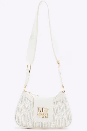 River Island Girls Raffia Scoop Cross-Body Bagen