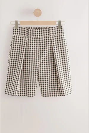 Next Gingham Check Tailored Long Shorts44