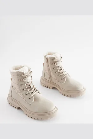 Next Quilted Lace Up Boots