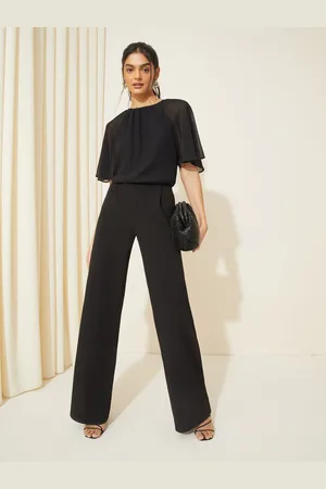 Friends Like These Chiffon Flutter Sleeve Wide Leg Buksedragt42