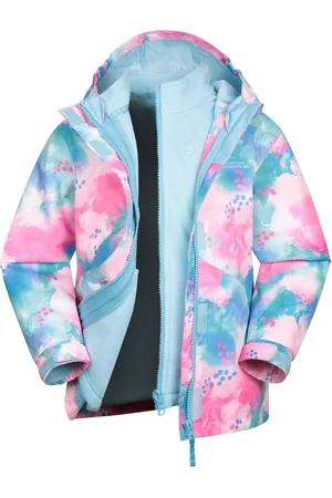 Mountain Warehouse Aries Kids Waterproof 3-In-1 Printed Jacket5 - 6 år (110 - 116cm)