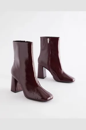 Next Forever Comfort Square Toe Block Heeled Ankel Støvler