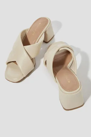 Monsoon Oralia Leather Crossover Mule Heelseu38