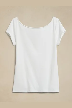 Banana Republic Raffineret Scoopneck T-shirtS