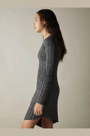 Reiss Jayden Metallisk Ribbet Asymmetrisk Kjole12 - 13 år (152 - 158cm)