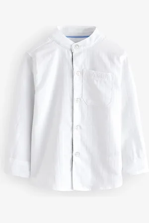 Ted Baker 100% Cotton Long Sleeve Grandad Collar Shirt158164cm