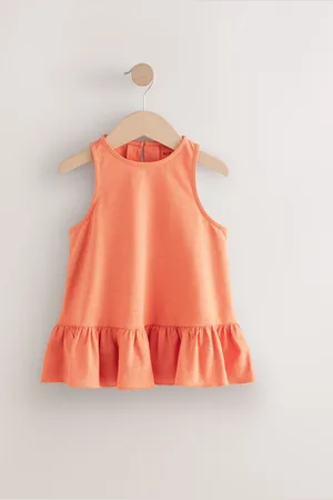 Next 100% Bomuld Peplum Frill Vest (3-16år)158164cm