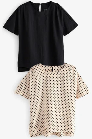 Next Textured Fabric Boxy T-Shirts 2 Pack44