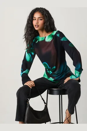 Next Langærmet bluse med ruched detalje54