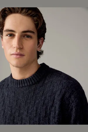 Next Regular Fit Textured Crew Jumper with WoolXL
