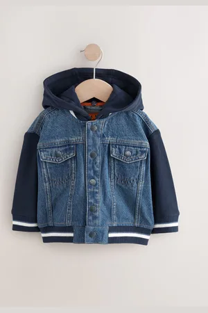 Next 100% Cotton Denim Hooded Jacket (3mths-10yrs)5 - 6 år (110 - 116cm)