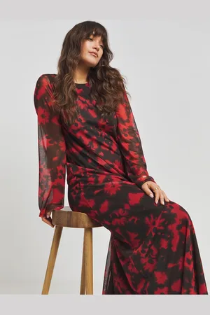 Simply Be Long Sleve Mesh Maxikjole44