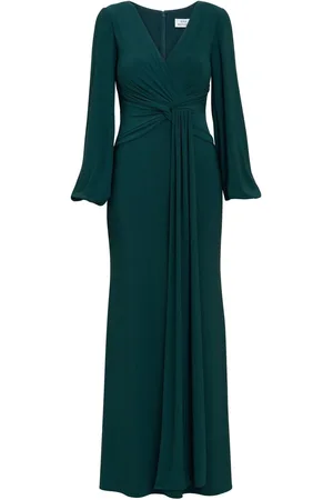 Gina Bacconi Petra Jersey Knot Front Maxikjole48