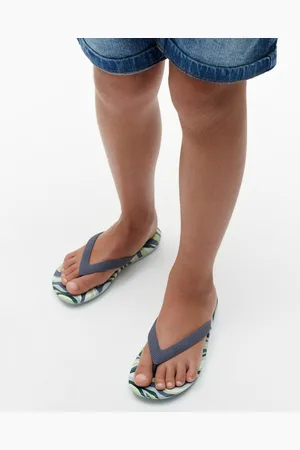 FitFlop Kids Green Iqushion Junior Swirly Ergonomic Flip Flops red11