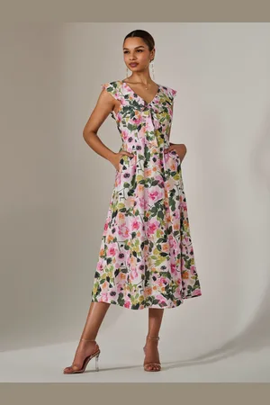 Jolie Moi Frill V-Neck Midaxi Dress46